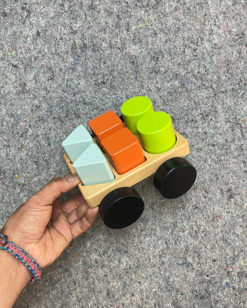 Wooden Shape Sorter Truck Toy