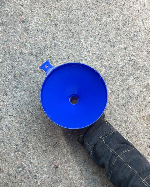 Blue Plastic Funnel