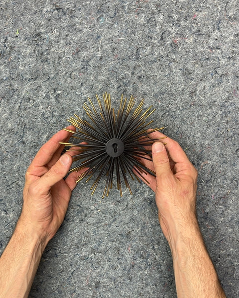 Black and Gold Spiky Decorative Sphere