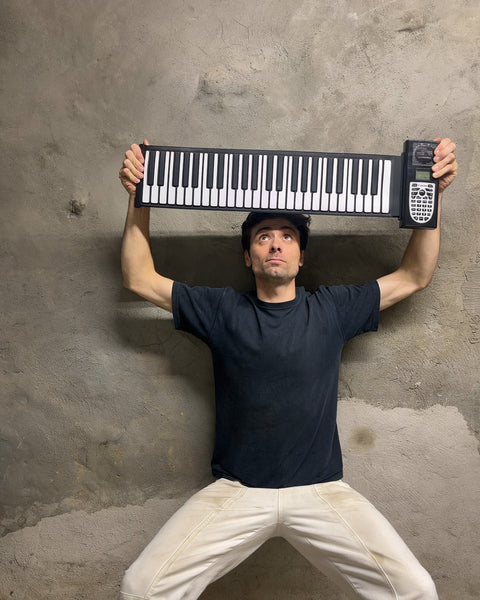 Flexible 61-Key Roll-Up Electronic Piano Keyboard, Battery Powered
