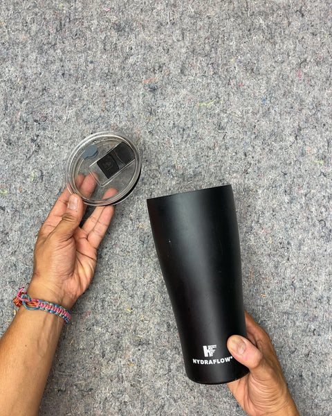 Hydraflow Black Insulated Tumbler with Lid