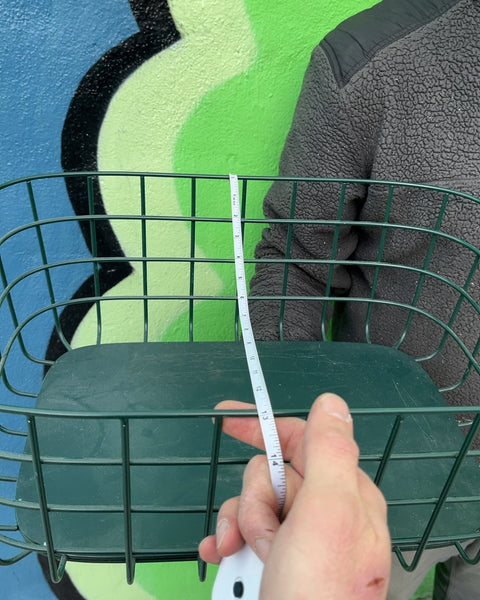 Open Spaces Green Metal Wire Basket