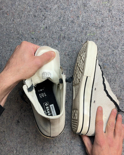 Converse Chuck 70 Zip High in the 'Egret Black', Size US 8.5M or 10.5W or EU 42