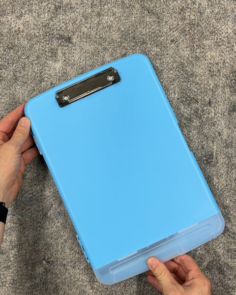 Blue Plastic Storage Clipboard