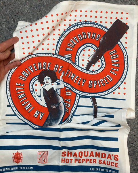 Shaquanda's Hot Pepper Sauce Tea Towel