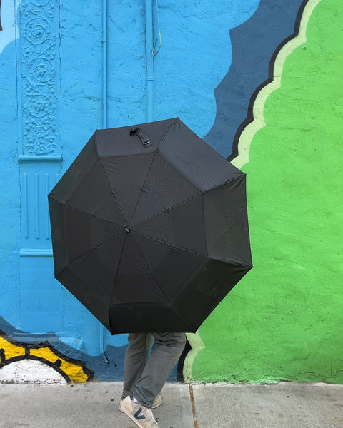 Bigass ShedRain Folding Black Umbrella