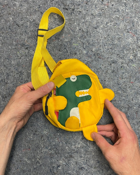 Yellow Dinosaur Kids Crossbody Bag