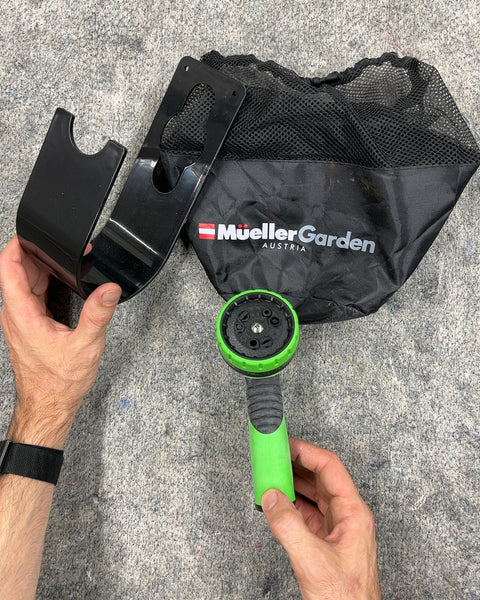 Mueller Garden Hose Nozzle with Holder
