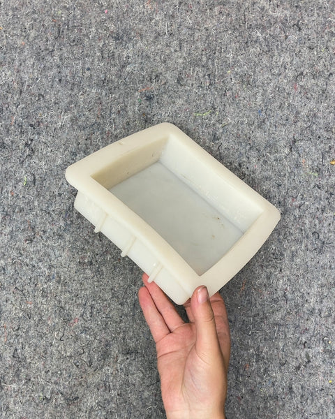 White Square Silicone Mold, 6 in (Inner)
