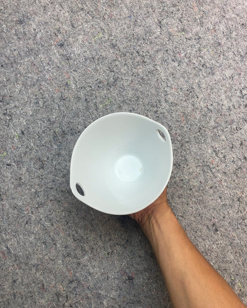 Crate & Barrel Kai White Porcelain Noodle Bowl