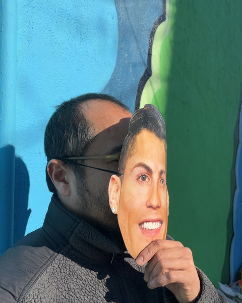 Cristiano Ronaldo Cardboard Face Mask