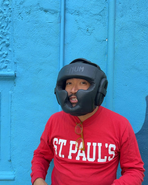 Venum Black Boxing Headgear, One Size Adjustable
