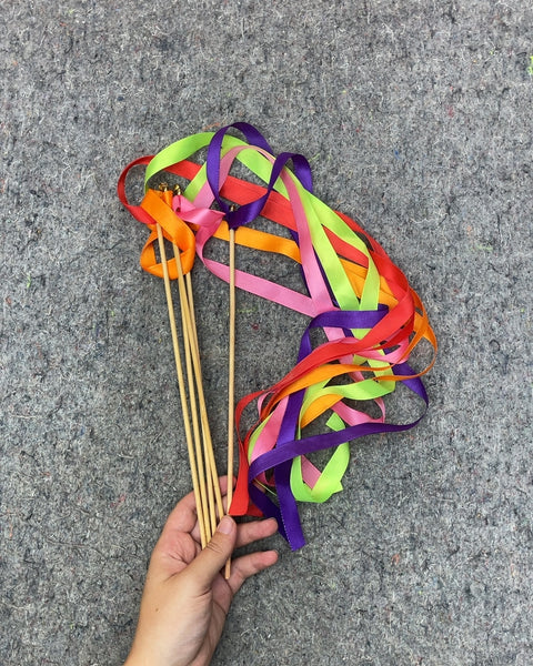 Colorful Ribbon Wands