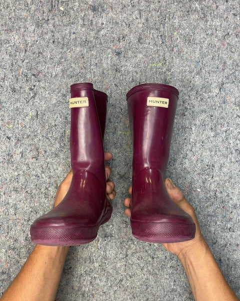 Hunter Kids Rain Boots, Sz Kids 12