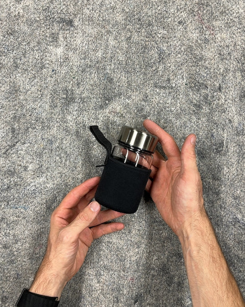 Small Glass Juice Water Bottle To Let Fruits Infuse