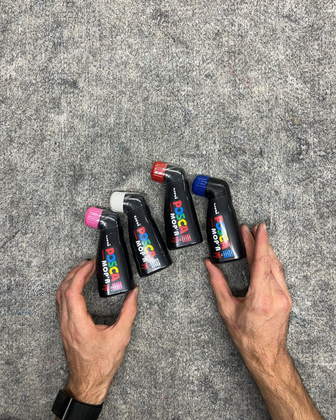 Four Uni Posca MOP'R Paint Markers