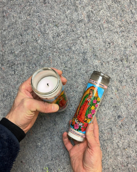 Our Lady of Guadalupe Prayer Candles, Set of 2