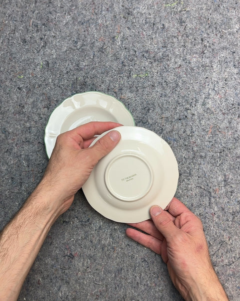 The Season Scalloped Edge Saucers