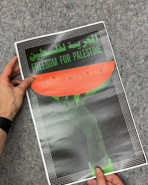 Freedom For Palestine Watermelon Poster, 11x17"