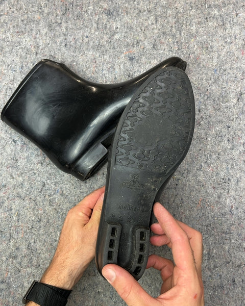 Vivienne Westwood Anglomania x Melissa Rain Boots, Size Says 10 US W But We Think It's 8.5/9
