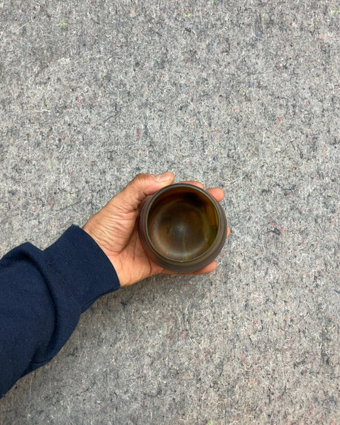 Mysterious, Sultry perhaps Swirl Glass Vase