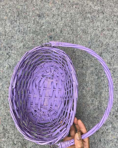 Purple Woven Basket