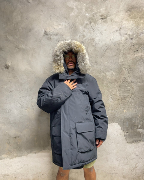 Calvin Klein Faux Fur Hooded Parka Jacket, Size L