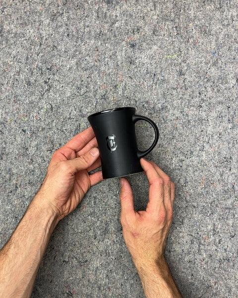 Black and Yellow NYT Coffee Mug