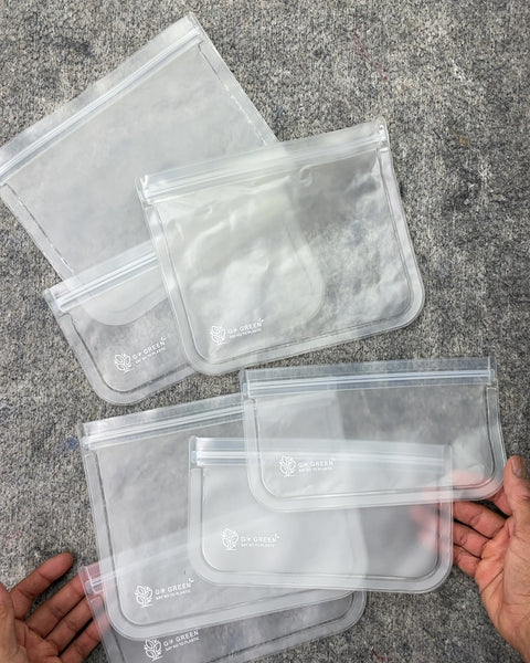 Maddd Go Green Reusable Food Storage Bags, 6 Pack