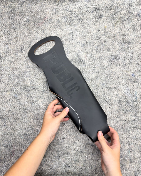 The Public Theater Black Bottle Tote