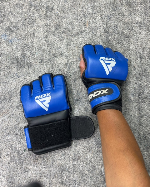 RDX Blue MMA Training Gloves, 4oz