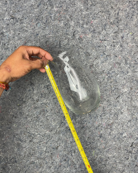 Bulbous Glass Vase, 5"