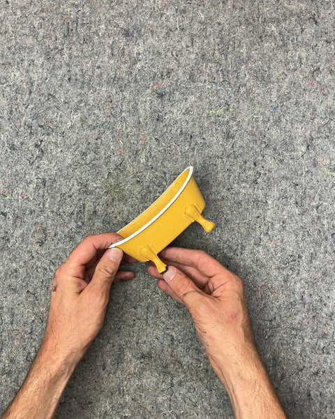 Yellow Bathtub Soap Dish