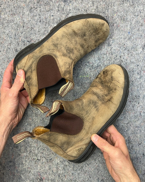 Blundstone Suede Chelsea Boots, Size US 9M or 11W