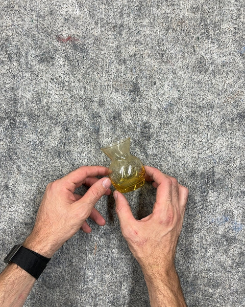 Small Yellow Glass Vase