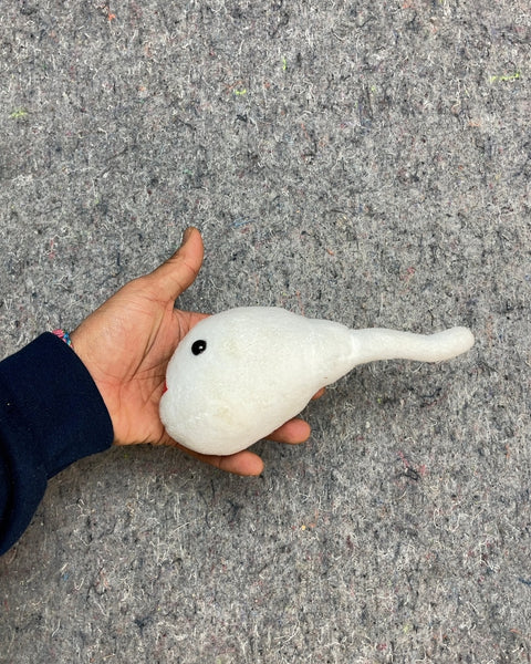 Sperm Plushie Wearing Lipstick