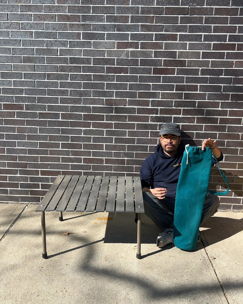 Crate&Barrel Outdoor Folding Table with Carry Bag