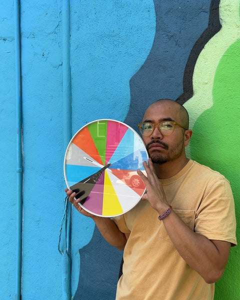 Colorful Ultra Flat Wall Clock, Needs New Battery