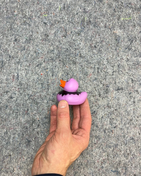 J Chillin Purple Rubber Duck