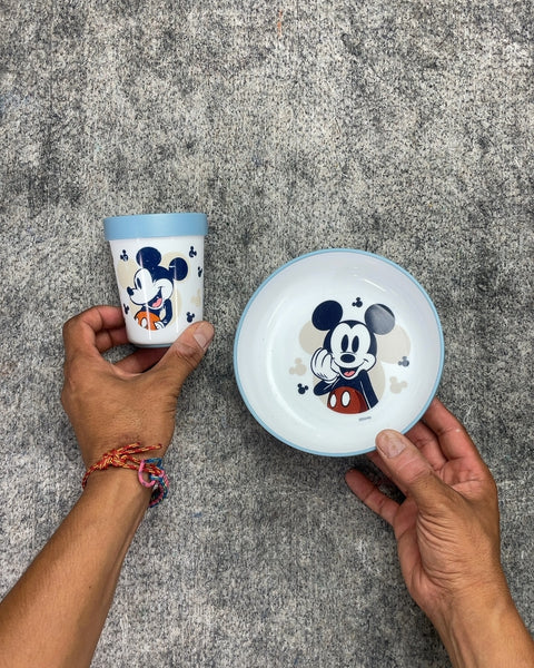 Disney Mickey Mouse Kids Plate and Cup Set