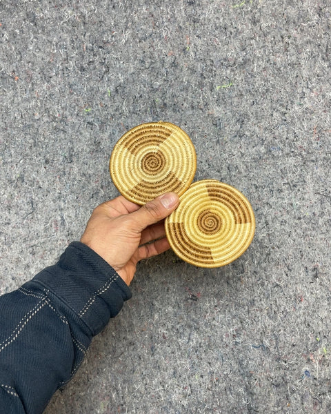 Woven Coasters, Set of 2