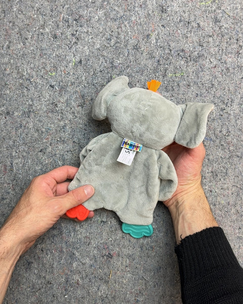 Gray Elephant Plush Baby Toy