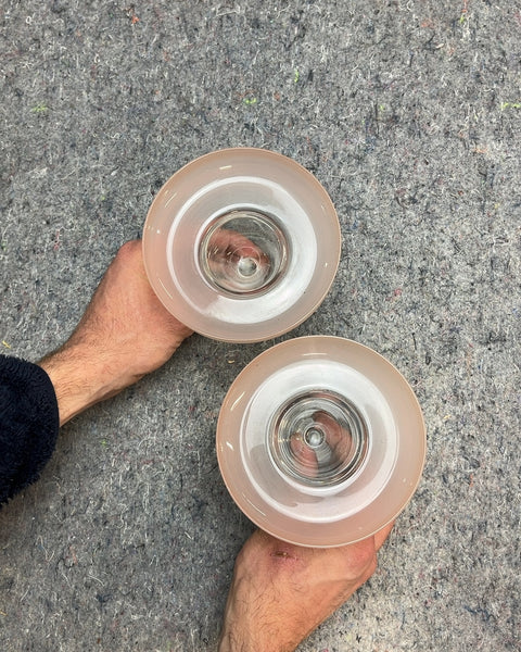 Two More Pink Rimmed Sexy Margarita Glasses