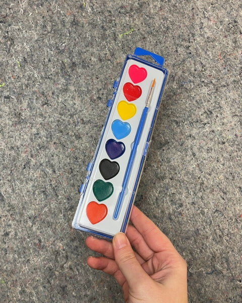 Heart Shaped Watercolor Paint Set