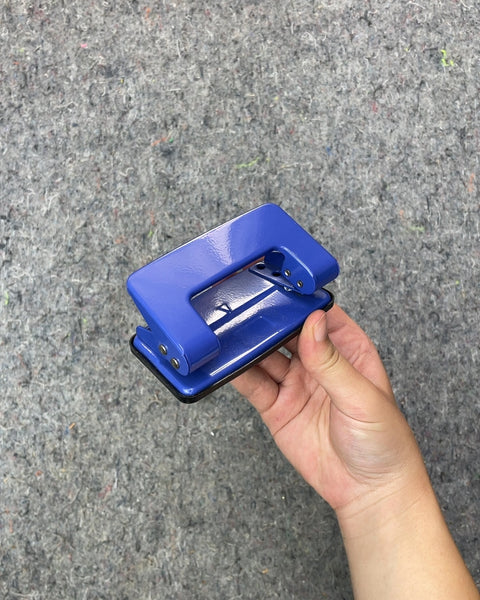 Blue Two-Hole Punch, 3 in