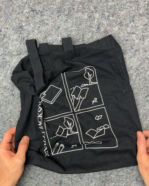 Black Percy Jackson Canvas Tote Bag