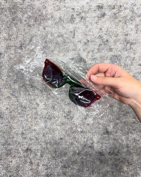 Red and Green Gradient Frame Sunglasses