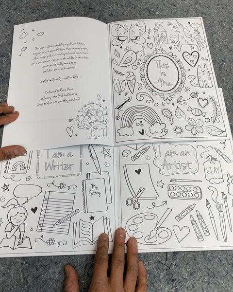 I Am Confident, Brave & Beautiful: A Coloring Book for Girls
