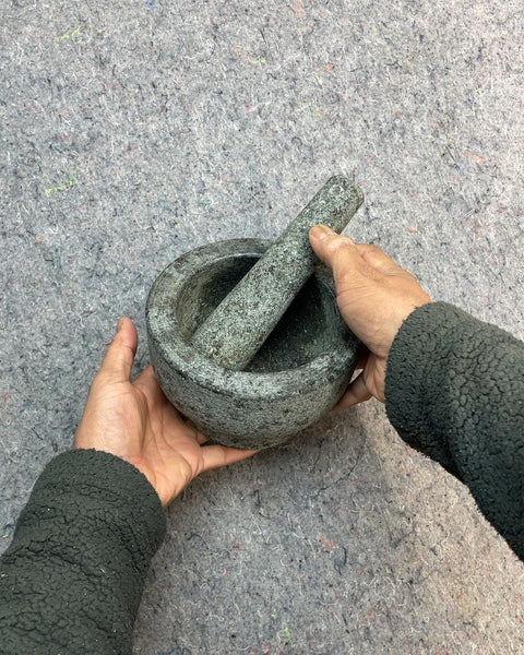 Beautiful Heavy Granite Mortar & Pestle