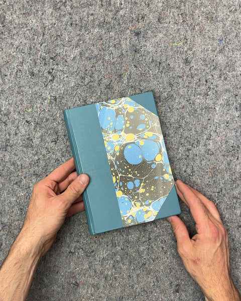 Blue Marbled Hardcover Blank Journal